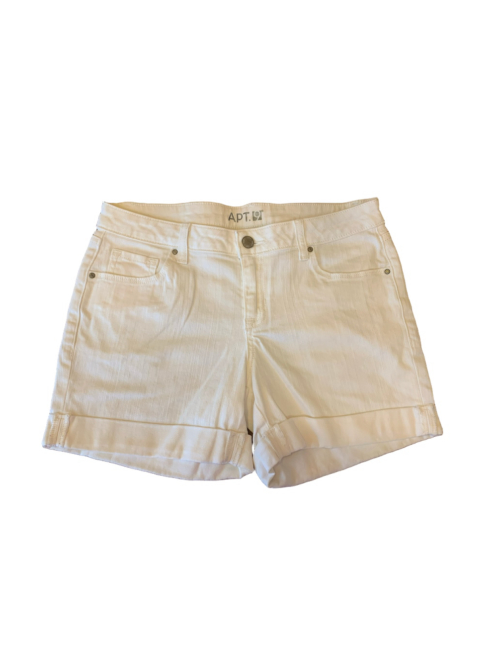 Women's Apt. 9 White Jean Shorts Size 6